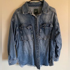 wild fable jean shacket